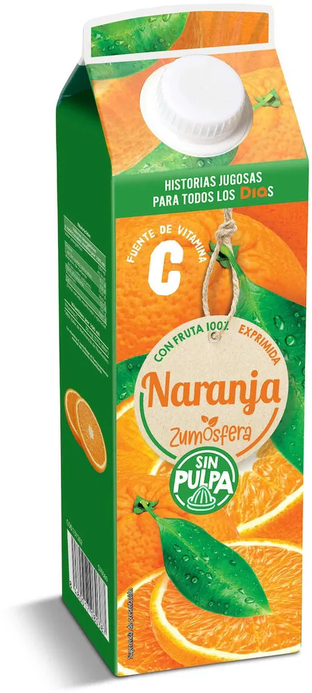 Naranja sin pulpa