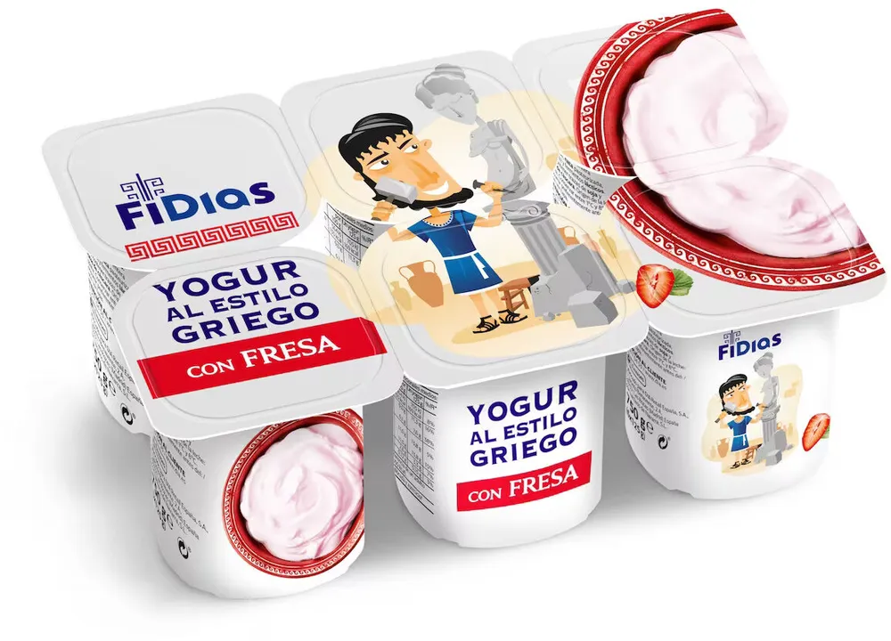 YOGUR AL ESTILO GRIEGO CON FRESA