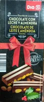 Turrón de chocolate con leche y almendra
