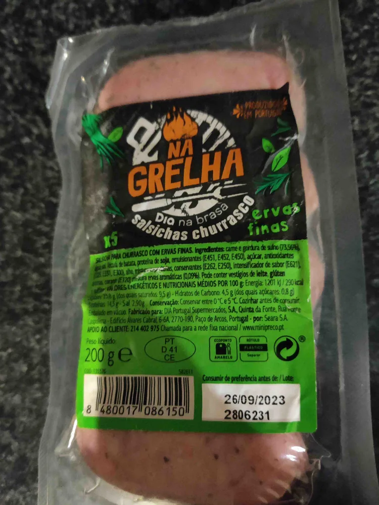Salsichas churrasco