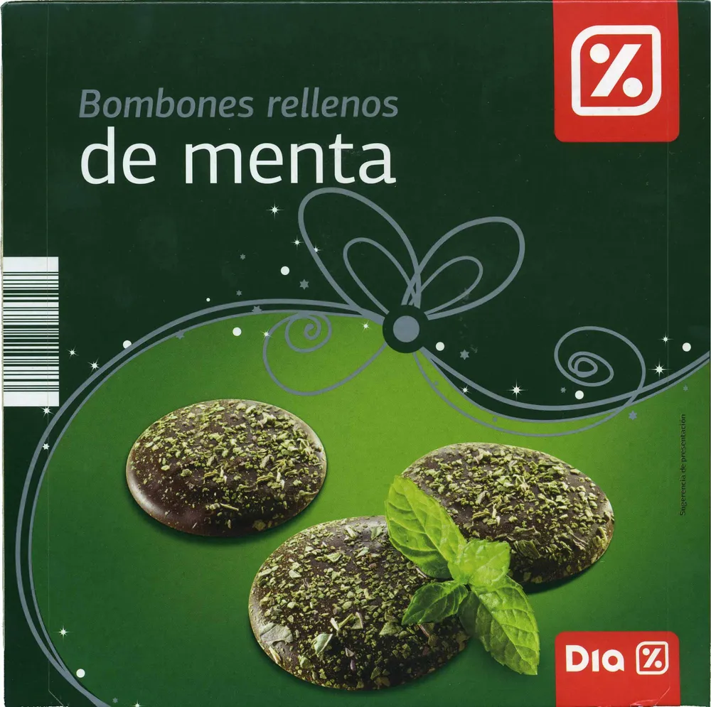 Bombones rellenos de menta