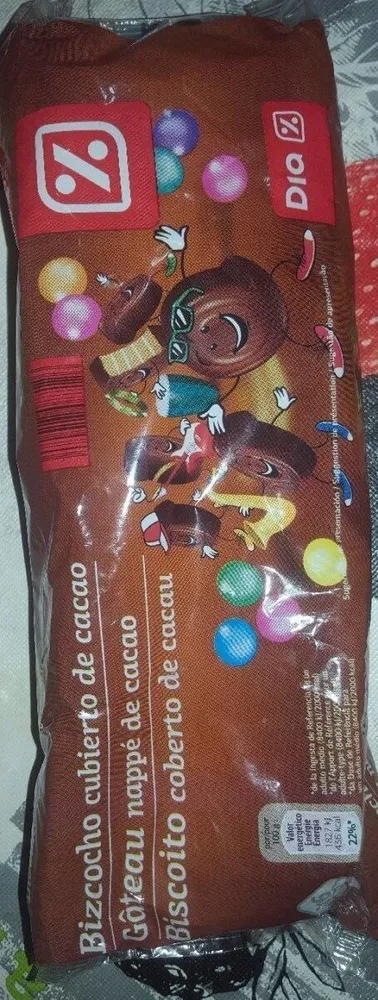 Bizcocho cubierto de cacao