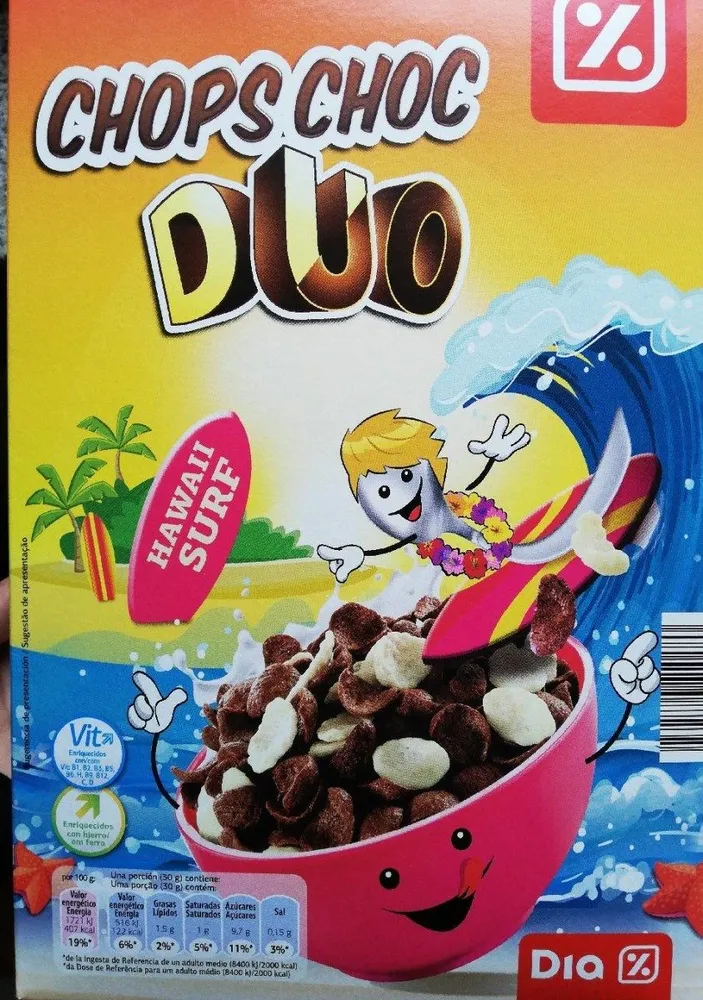 Chops choc duo - Céréales de blé et de riz extrudés