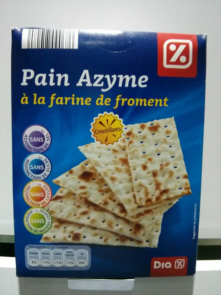 Pain Azyme à la farine de Froment