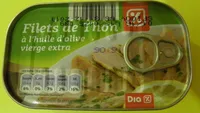 Filets de Thon à l'huile d'olive vierge extra - Dia