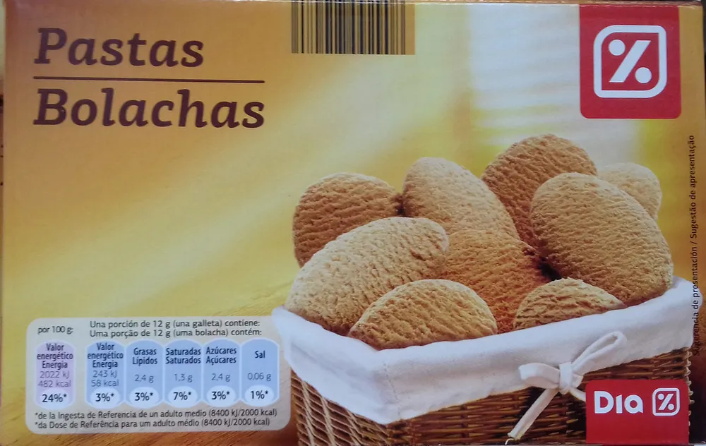 Pastas bolachas