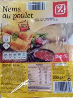 Nems au poulet, Avec sauce (x 4)