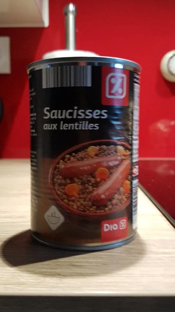 Saucisses aux lentilles