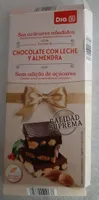 Chocolate con leche y almendra