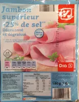 Jambon supérieur (-25% de sel) Découenné et dégraissé