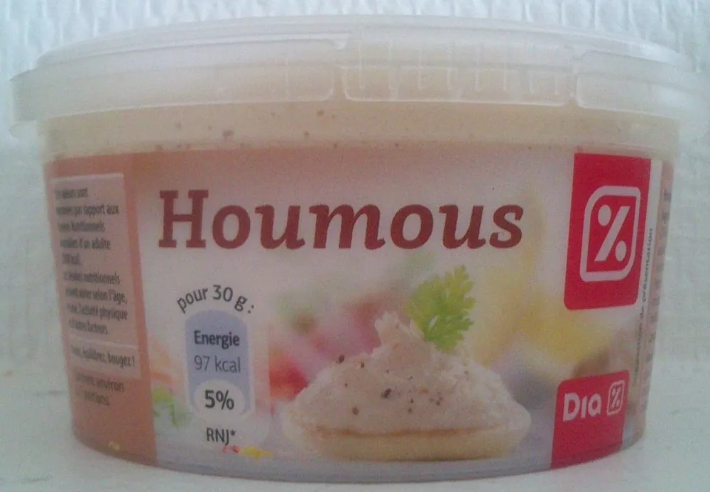 Houmous, pois chiches et fromage frais