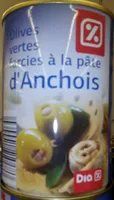 Olives vertes farcie à la pâte d’anchois