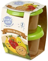 Puré de frutas con galletas