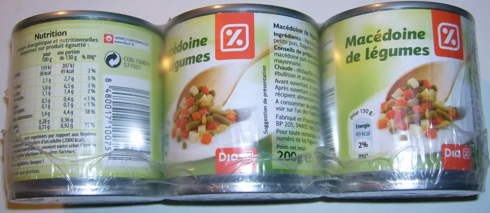 Macédoine de légumes