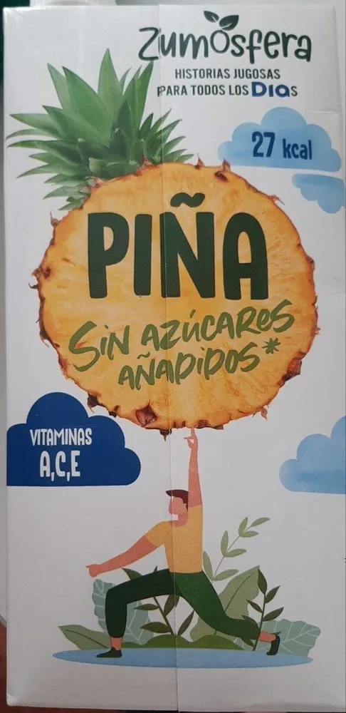 Zumo de piña sin azúcares añadidos