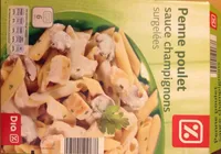 Penne poulet, sauce champignons, Surgelées