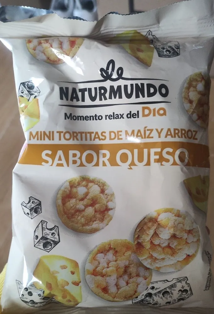 Mini Tortitas de Maíz y Arroz Sabor Queso