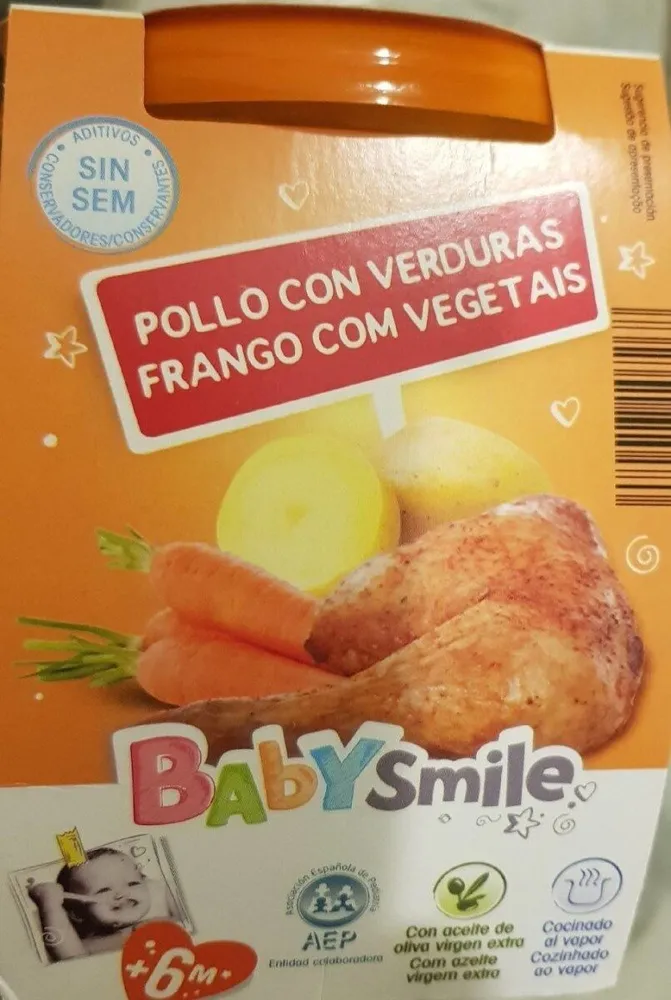 Puré de pollo con verduras