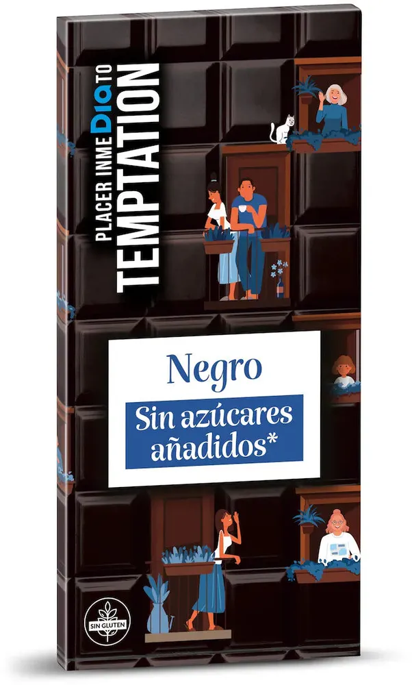 Chocolate negro sin azúcares