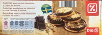 Galettes suédoise au chocolat et aux flocons d'avoine