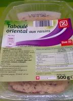 Taboulé oriental aux raisins