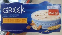 Yogur al estilo griego frutos secos, cereales y miel