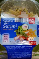 Salades et pâtes Surimi, sauce cocktail
