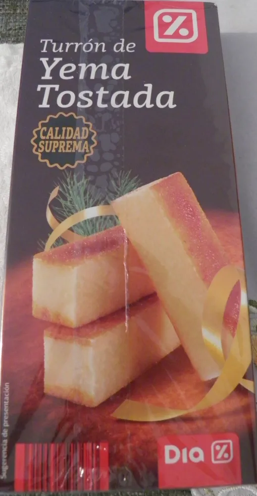 Turrón de yema tostada