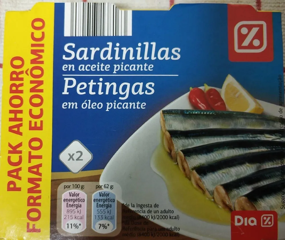 Sardinillas en aceite picante