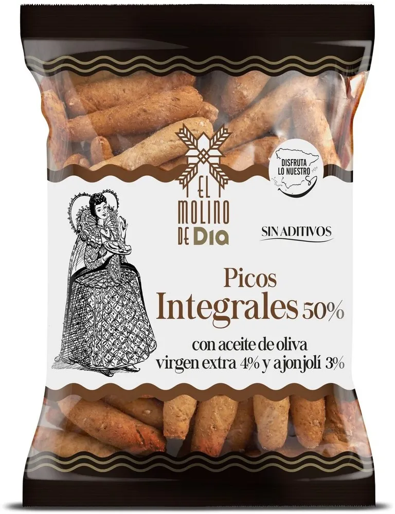 Picos Integrales 50% con Aceite de Oliva y Ajonjoli