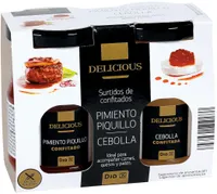 Surtido de confitados - pimiento piquillo y cebolla