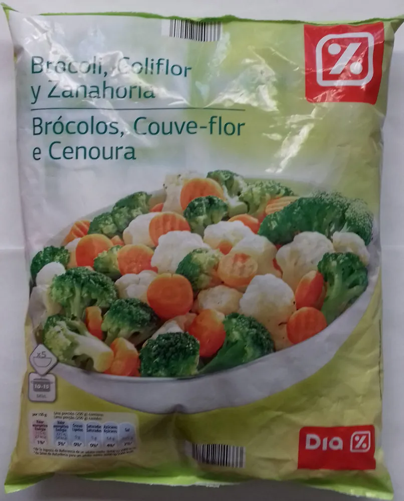 Brócoli, coliflor y zanahoria