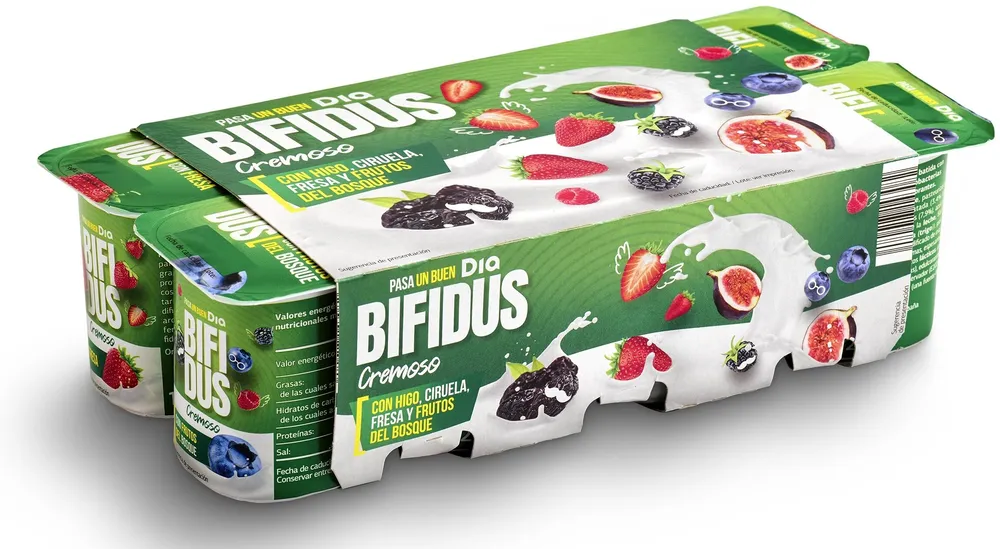 Bífidus cremoso de higo, ciruela, fresa y frutos del bosque