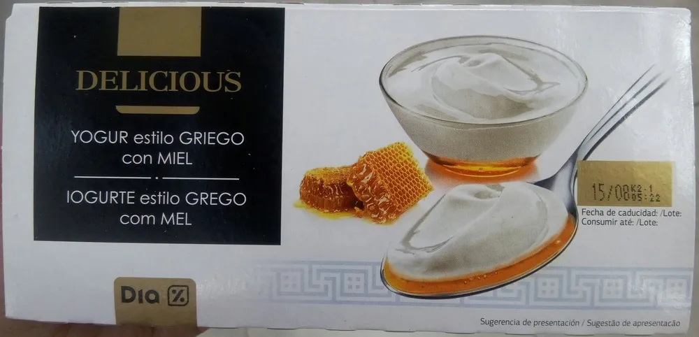 Yogur estilo Griego con Miel