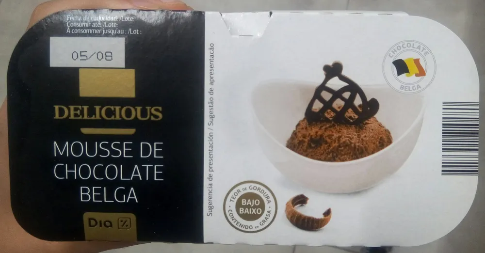 Mousse de chocolate belga