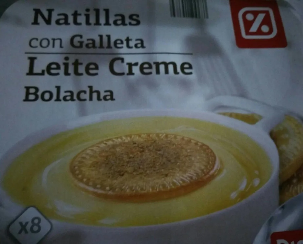 Natillas con galleta