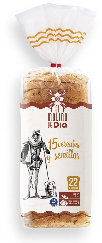 Pan de molde integral 15 cereales y semillas