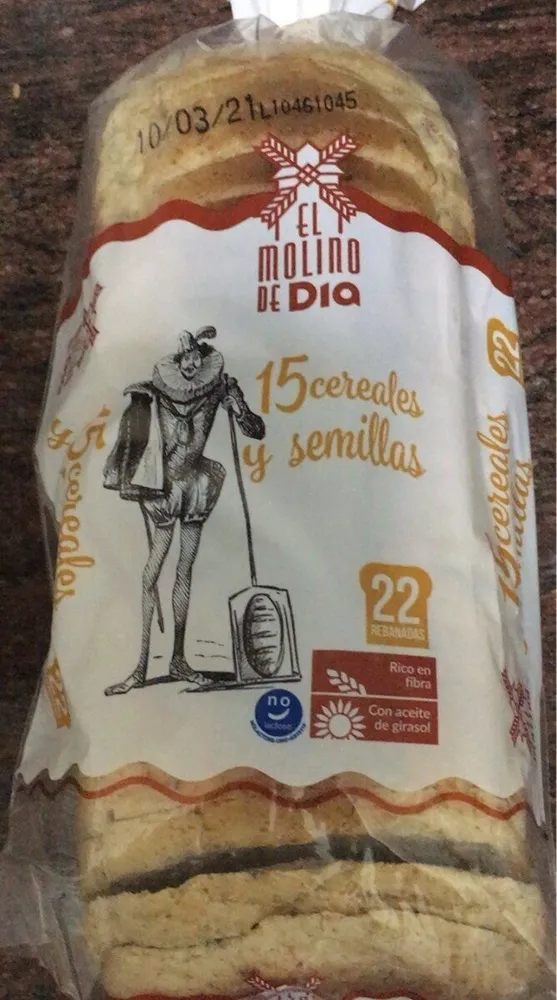 Pan de molde 15 cereales y semillas