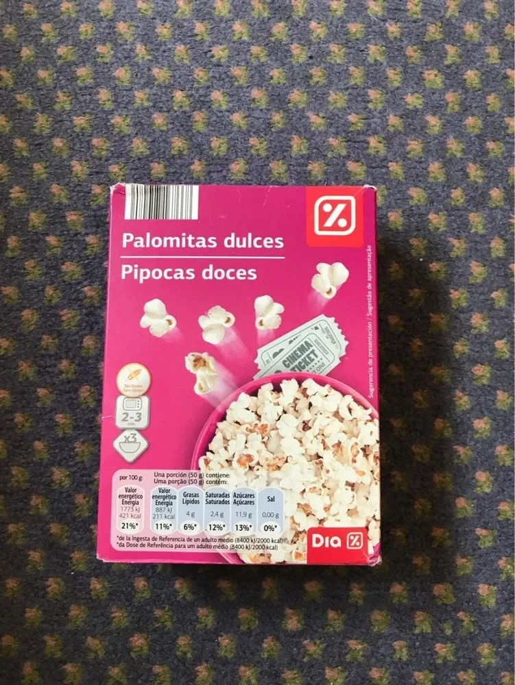 Pop corn sucré