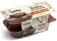 Natillas de chocolate con bizcocho