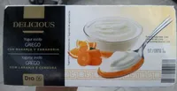 Delicious yogur estilo griego con naranja y zanahoria
