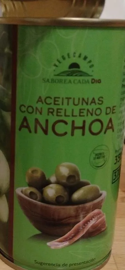 Aceitunas con relleno de anchoa