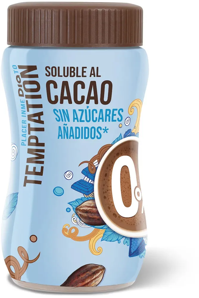 Soluble al cacao sin azúcares añadidos
