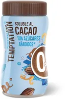 Soluble al cacao sin azúcares añadidos