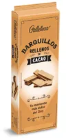 Barquillos rellenos de cacao