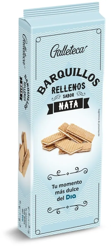 Wafer relleno de nata