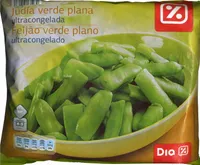 Judías verdes planas troceadas congeladas "Dia"