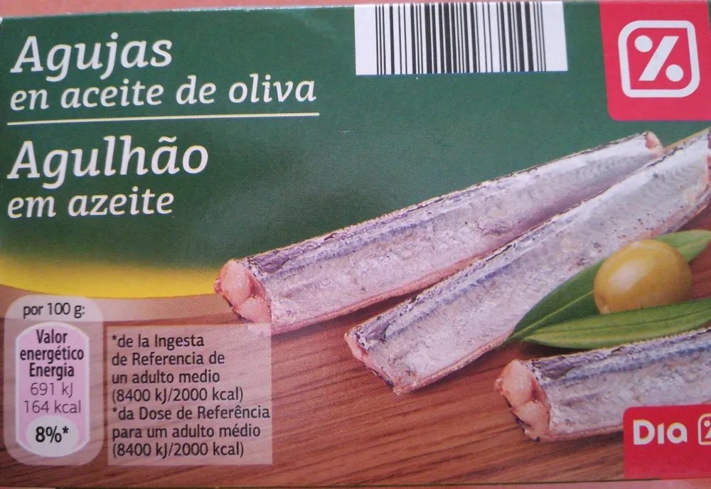 Agujas en aceite de oliva