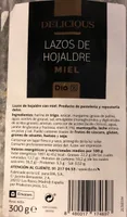 Lazos de hojaldre miel