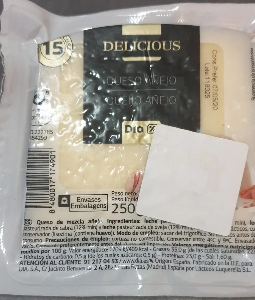 Queso añejo delicius